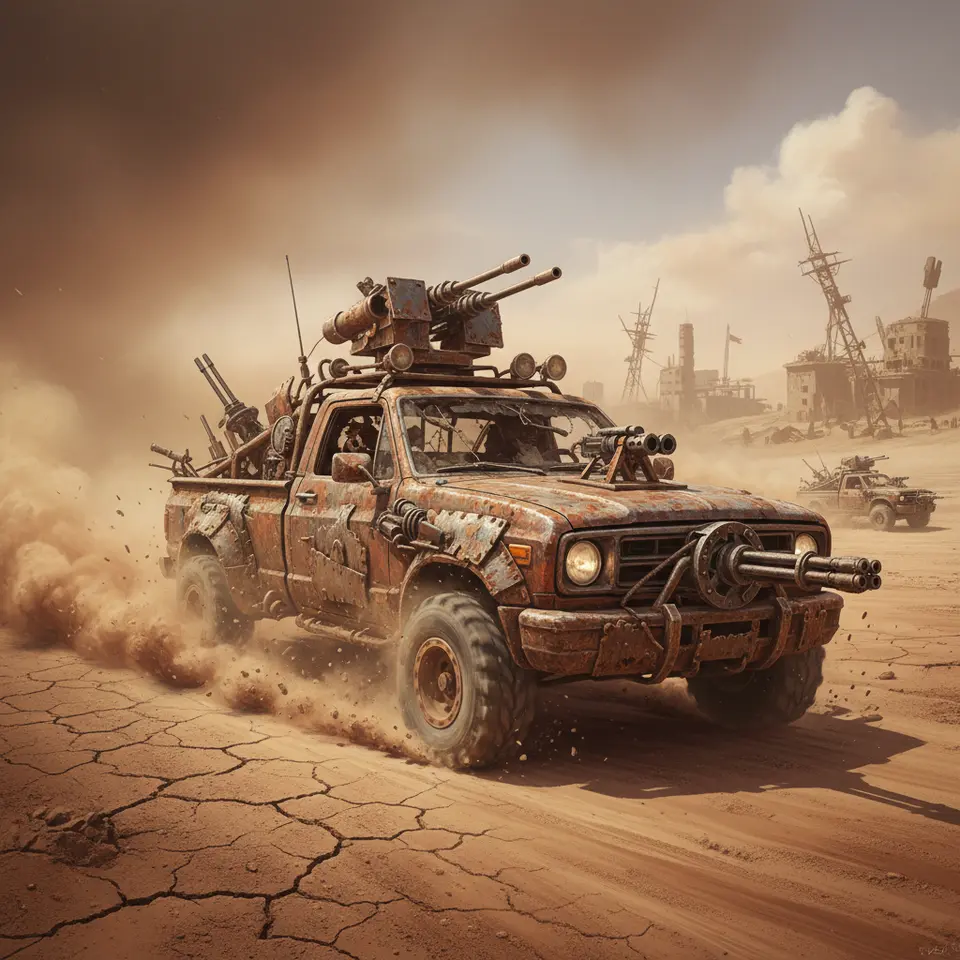 Crossout modifiziertes Kampffahrzeug
